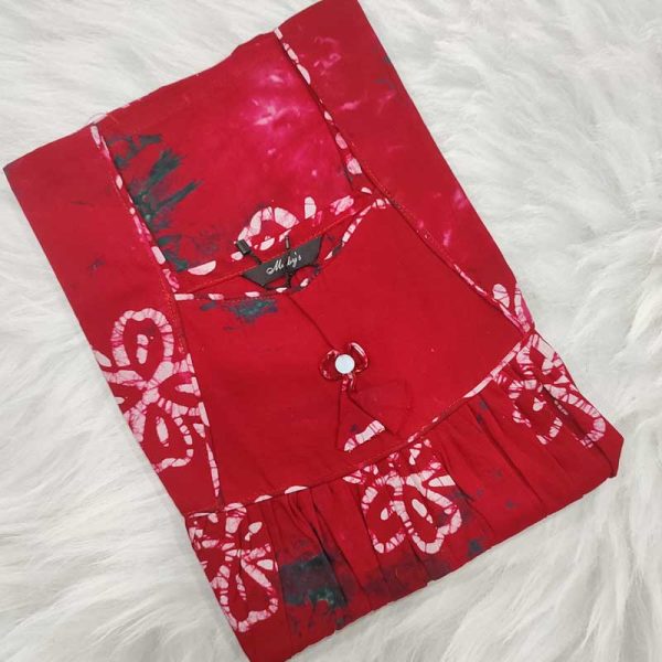 Premium Quality Traditional Cotton Nighty, 55 Inches Long - Maroon