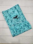 Traditional cotton nighty, 55 Inches Long - Blue