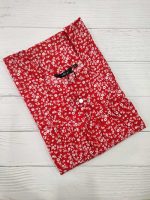 Traditional cotton nighty, 55 Inches Long - Red