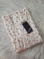 Traditional cotton nighty, 55 Inches Long - White