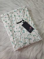 Traditional cotton nighty, 55 Inches Long - White