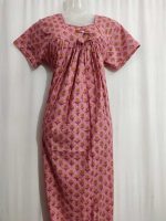 Traditional cotton nighty, 55 Inches Long - Image 2