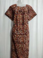 Premium Cambric Cotton Nighty, 55 Inches Long - Image 2