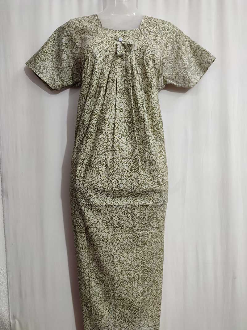 IMG_20251025_162713 Traditional cotton nighty, 55 Inches Long - Image 2