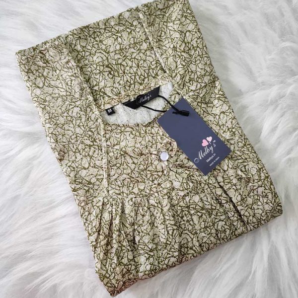 Traditional cotton nighty, 55 Inches Long