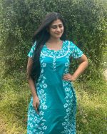 Comfortable Churidar Model Cotton Nighty - 55 Inches Long