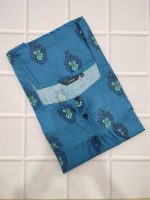 Comfortable Front Open Cotton Nighty With Buttons- 57 inches long