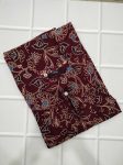 Traditional cotton nighty, 55 Inches Long - Maroon
