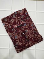 Traditional cotton nighty, 55 Inches Long - Maroon