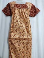 Traditional cotton nighty, 55 Inches Long - Image 2