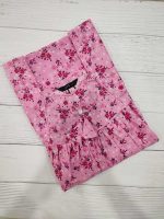 Traditional cotton nighty, 55 Inches Long - Rose