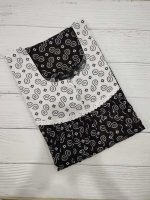 Front Open Cotton Nighty With Buttons, 55 Inches Long - Black