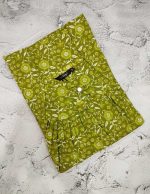 Traditional cotton nighty, 55 Inches Long -Green - Image 3