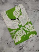 Comfortable Churidar Model Cotton Nighty - 55 Inches Long - Green - Image 3