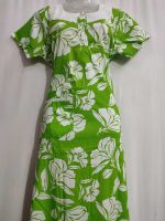 Comfortable Churidar Model Cotton Nighty - 55 Inches Long - Green - Image 2