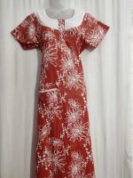 Comfortable Churidar Model Cotton Nighty - 55 Inches Long - Image 3