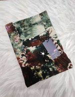 Traditional cotton nighty, 55 Inches Long - Green - Image 3