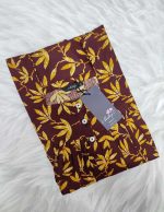 Front Open Cotton Nighty With Buttons, 55 Inches Long - Maroon - Image 4