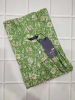 Traditional cotton nighty, 55 Inches Long - Green - Image 3