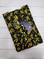 Front Open Cotton Nighty With Buttons, 55 Inches Long - Dark Green - Image 3