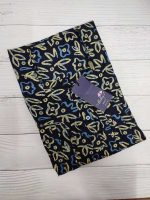 Front Open Cotton Nighty With Buttons, 55 Inches Long - Blue - Image 3