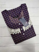 Comfortable Churidar Model Cotton Nighty - 55 Inches Long - Image 3