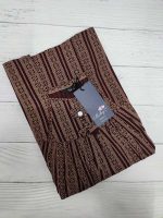 Traditional cotton nighty, 55 Inches Long -Maroon - Image 3