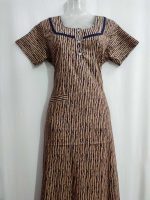 Comfortable Churidar Model Cotton Nighty - 55 Inches Long - Image 4