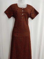 Comfortable Churidar Model Cotton Nighty - 55 Inches Long - Image 4