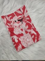 Front Open Cotton Nighty With Buttons, 55 Inches Long - Peach - Image 3