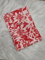 Traditional cotton nighty, 55 Inches Long - Peach - Image 4