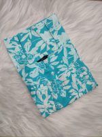 Traditional cotton nighty, 55 Inches Long - Blue - Image 3