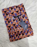 Front Open Cotton Nighty With Buttons, 55 Inches Long  - Blue - Image 3