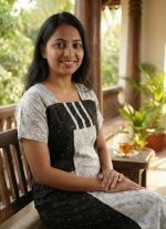 Comfortable Churidar Model Cotton Nighty with Buttons - 55 Inches Long - Black and White