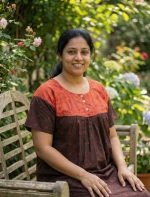 Comfortable Front Open Cotton Nighty With Buttons - 57 Inches long - Brown