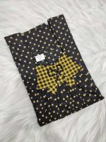 Traditional Cotton Nighty, 55 Inches Length - Black - Image 3