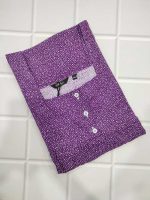 Comfortable cotton nighty With Buttons -55 inches long- Purple