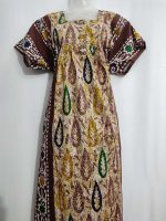 Comfortable Cotton Nighty With Buttons, 57 Inches Long - Image 2