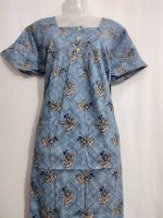 Comfortable Cotton Nighty With Buttons -55 Inches Long- Ash - Image 2