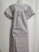 Comfortable Cotton Nighty With Buttons -57 Inches Long - Image 2