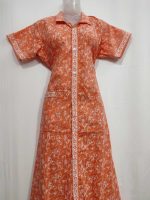 Full Open Maternity Gown With Top To Bottom Buttons  -55 Inches Long  - Best Quality - Image 4