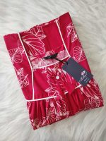 Traditional cotton nighty, 55 Inches Length - Majenta Colour - Image 3