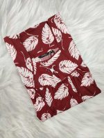 Traditional cotton nighty, Thali detailing on neck, 55 Inches Length - Maroon colour - Image 3