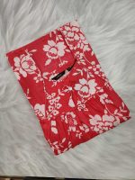 Traditional cotton nighty, Thali detailing on neck, 55 Inches Length - Peach colour - Image 3