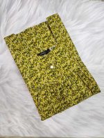 Traditional cotton nighty, Thali detailing on neck, 55 Inches Length - Light green colour - Image 3