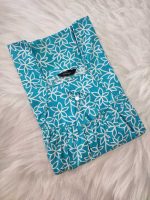 Traditional Cotton Nighty, 55 Inches Length - Blue - Image 3