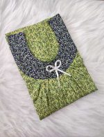 Traditional Cotton Nighty, 55 Inches Length - Green - Image 4