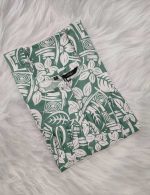 Comfortable Front Open Cotton Nighty With Buttons - 55 inches long - Green - Image 4