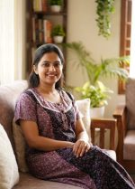 Comfortable Churidar Model Cotton Nighty - 55 Inches Long