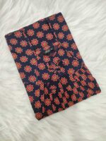 Traditional Cotton Nighty, 55 Inches Length - Bark Blue - Image 3